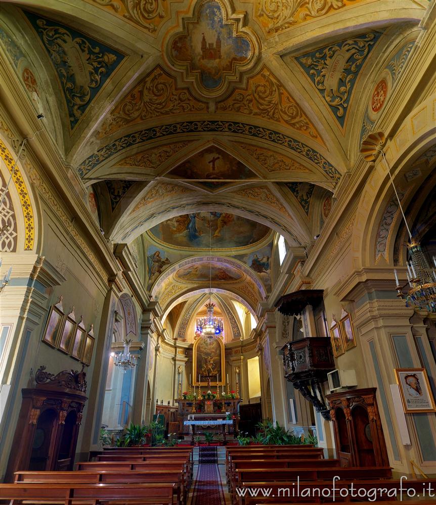 Piedicavallo (Biella, Italy) - Interior of the parish church of St. Michael Archangel